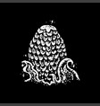 dragon egg black dotwork vector image