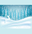 winter scene vector image vector image