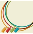 creative background with colored pencils vector image
