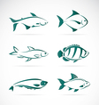 group of fish vector image vector image