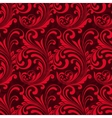 bright red ornamental seamless pattern vector image vector image