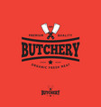logo butchery vector image vector image