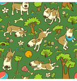 pattern with dogs vector image