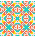 abstract geometric pattern - colorful floor tile vector image