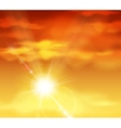 beautiful sunset vector image vector image