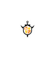 sword games shield logo icon vector image