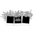 graphic garland and photo paper vector image vector image