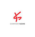 letter k logo vector image