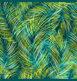 tropical leaves seamless pattern with texture vector image vector image