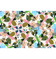 abstract composition tropical leaves vector image