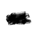 black paint brush stroke ink shape vector image vector image
