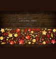 christmas party or dinner invitation vector image vector image