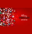 decorative holiday background year vector image vector image