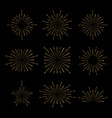 light rays of burst vector image vector image