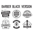 barber badge and logo good for your shop vector image vector image