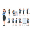businesswoman characters office professional vector image