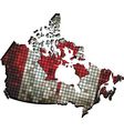 canadian grunge mosaic vector image