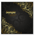invitation with vintage elements vector image vector image