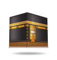 kaaba in mecca icon design with beautiful black vector image