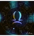 libra astrological symbol vector image