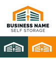safe self storage modern logo design vector image vector image
