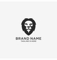 lion logo head icon template vector image vector image