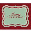 merry christmas frame vector image vector image
