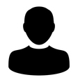 user icon - man profile human person avatar vector image