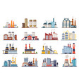 factory industry manufactory power electricity vector image vector image