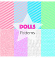 seamless patterns in lol style vector image