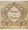 wedding invitation vector image