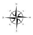 wind rose icon maritime vintage compass vector image