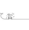 car charge line icon vehicle charging plug sign vector image vector image