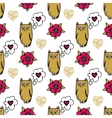 hand drawn seamless vintage pattern vector image