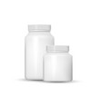 realistic plastic bottle medical isolated vector image