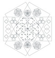 abstract sacred geometry decoration vector image