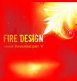 fire design vector image vector image