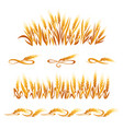 wheat ears decorations vector image