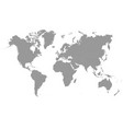 grey world map modern vector image