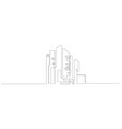 city landscapes line vector image vector image