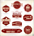 set of retro vintage labels vector image