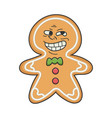 trolling meme christmas ginger bread cookie vector image