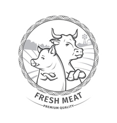Fresh meat Royalty Free Vector Image - VectorStock