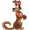 friendly fun dog vector image