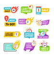 sale countdown hot promo advertising shopping vector image vector image