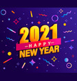 banner for 2021 new year vector image