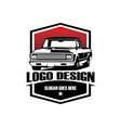 chevy c10 truck industry logo silhouette vector image vector image