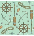nautical background marine pattern vector image
