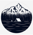 outdoor expedition typography vector image vector image