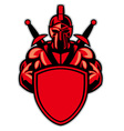 warrior and the shield vector image vector image